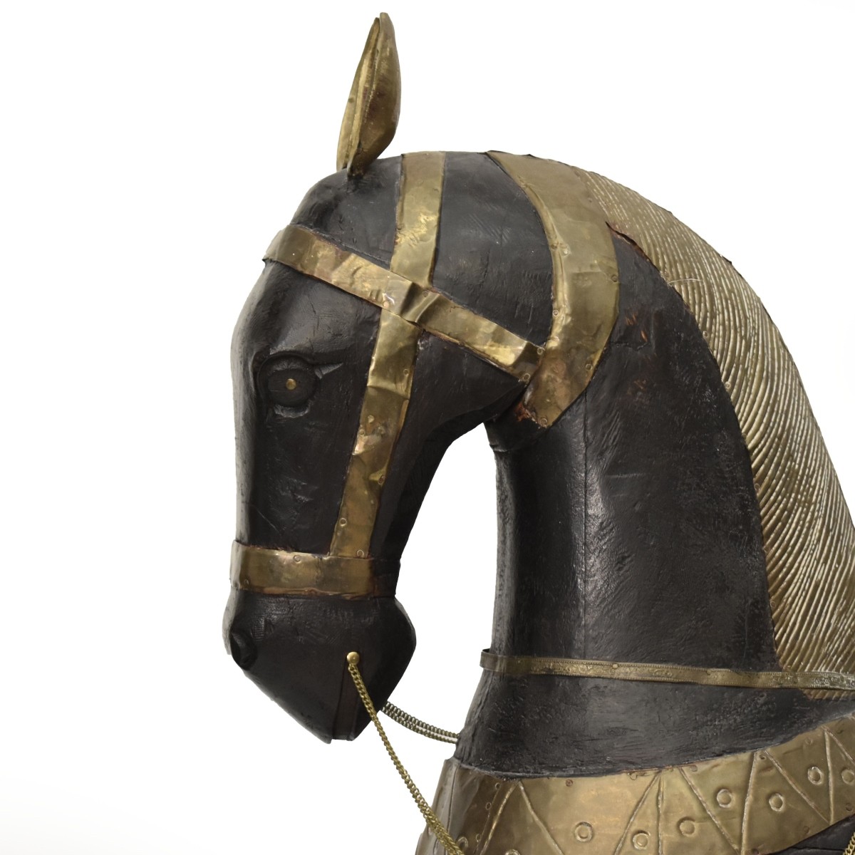 Vintage Carved Polychrome Horse