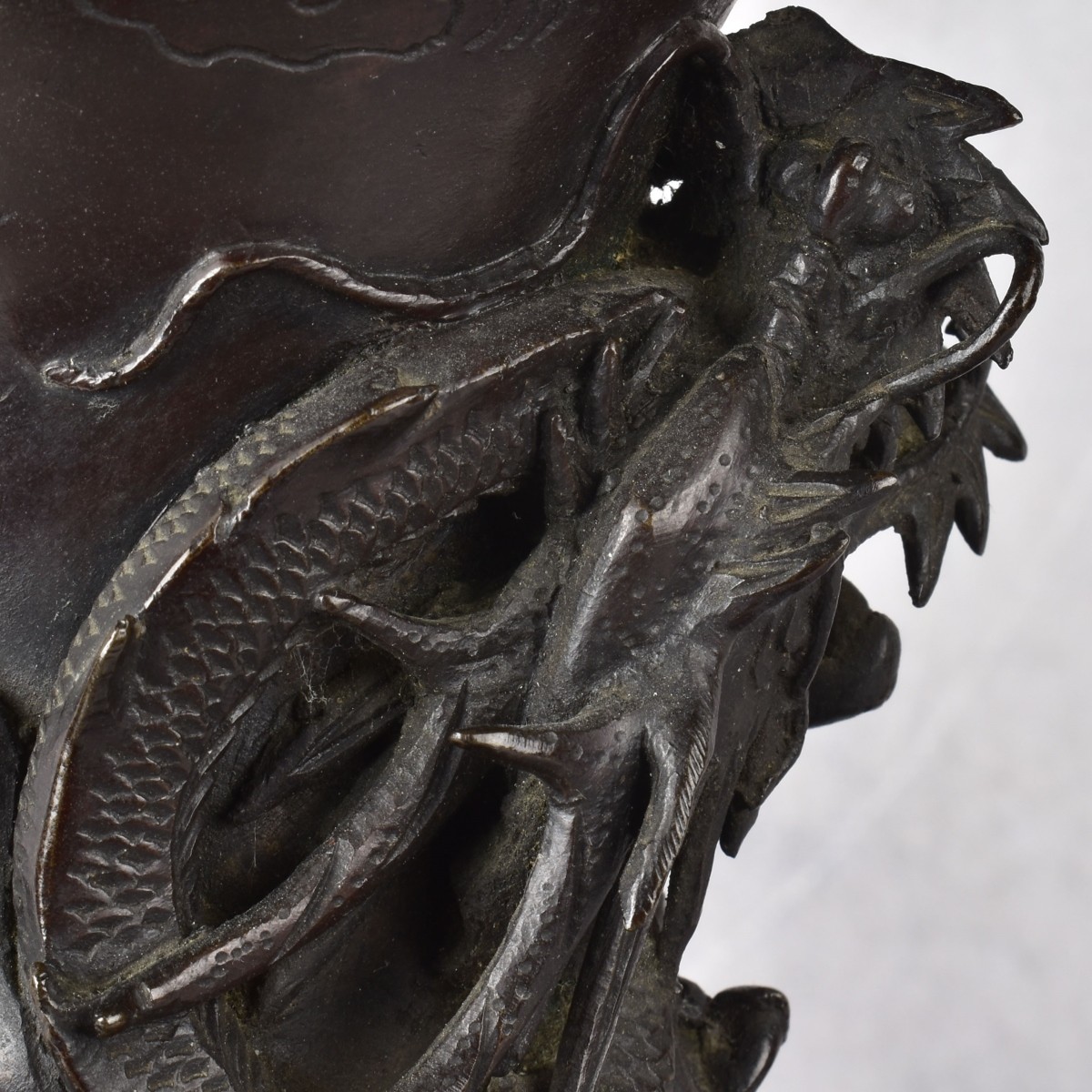 Vintage Japanese Bronze Vase