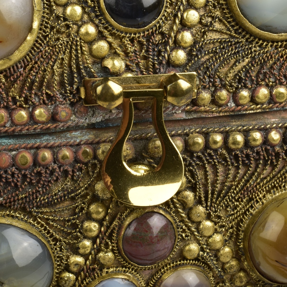 Vintage Copper Evening Purse with Stones