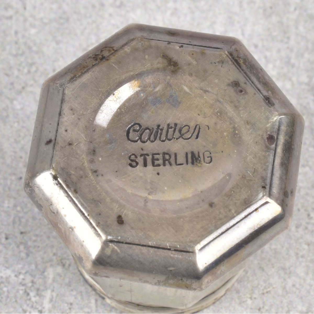 Cartier Sterling Silver Miniature Salt and Pepper