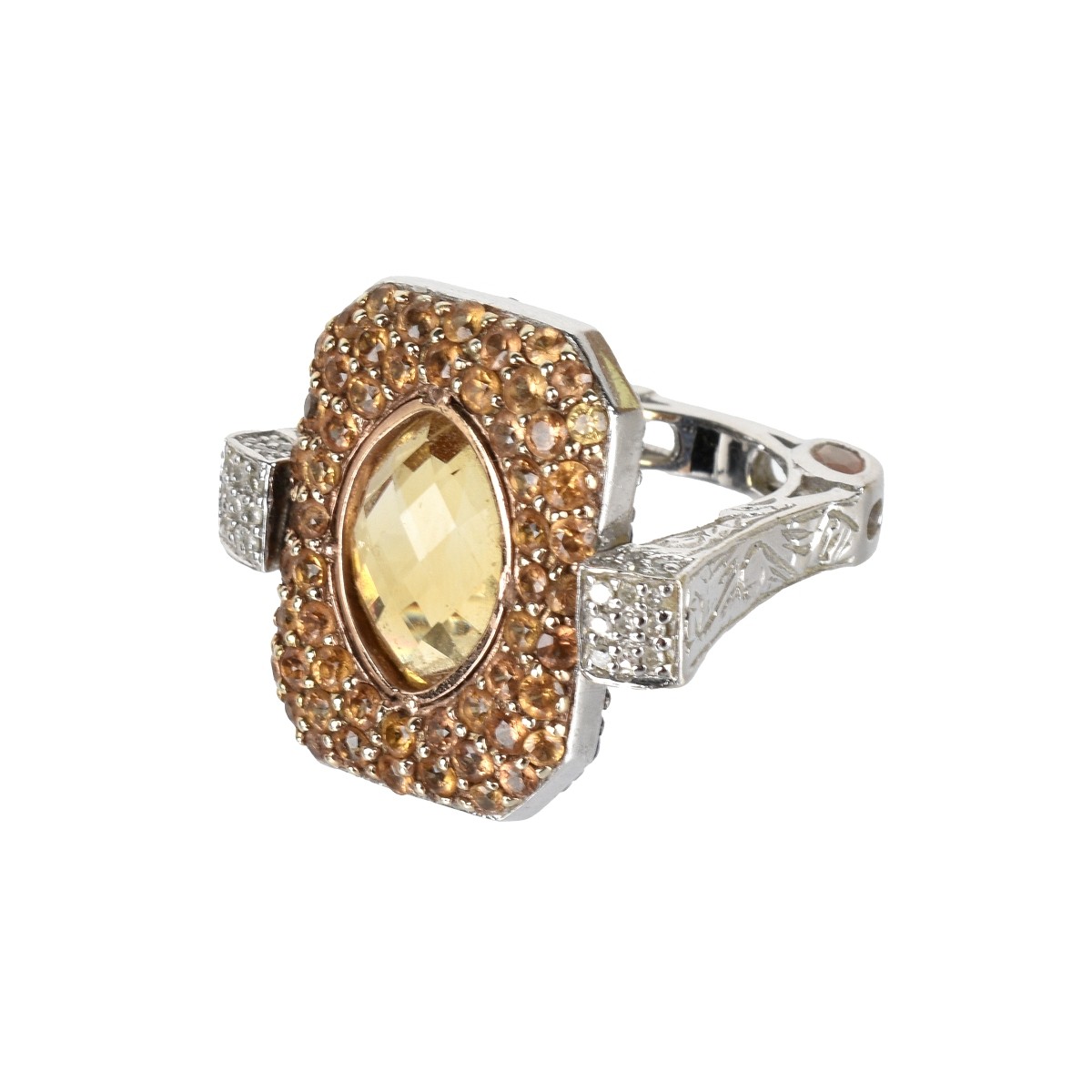 Gemstone Ring and 14K Ring