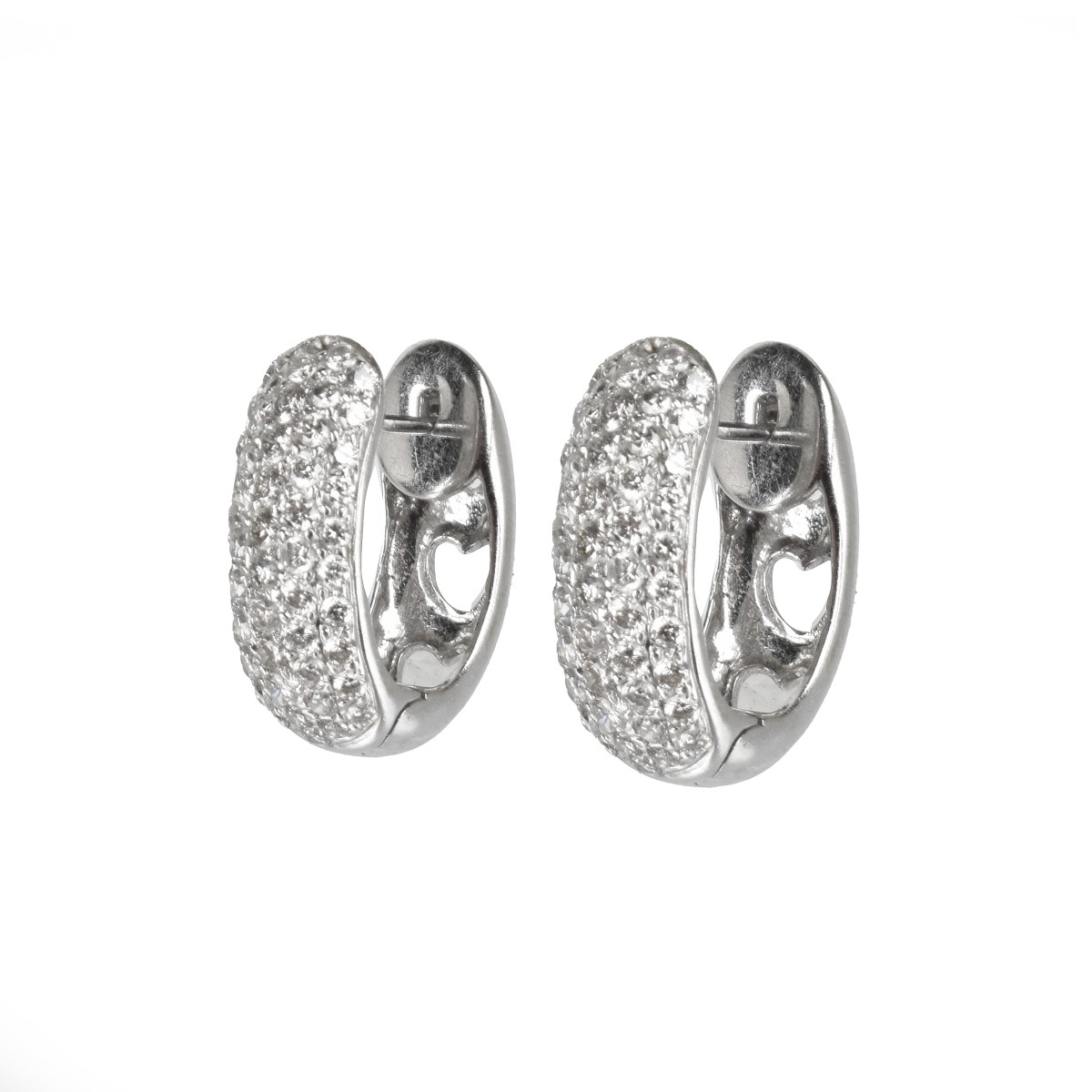 Diamond and 18K Earrings.