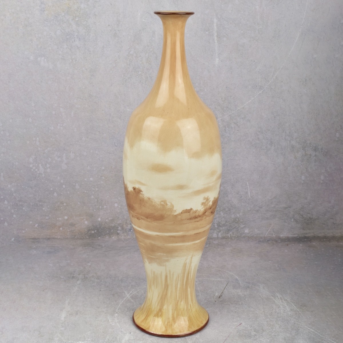 Antique Worcester Cathedral Doulton Burslem Vase