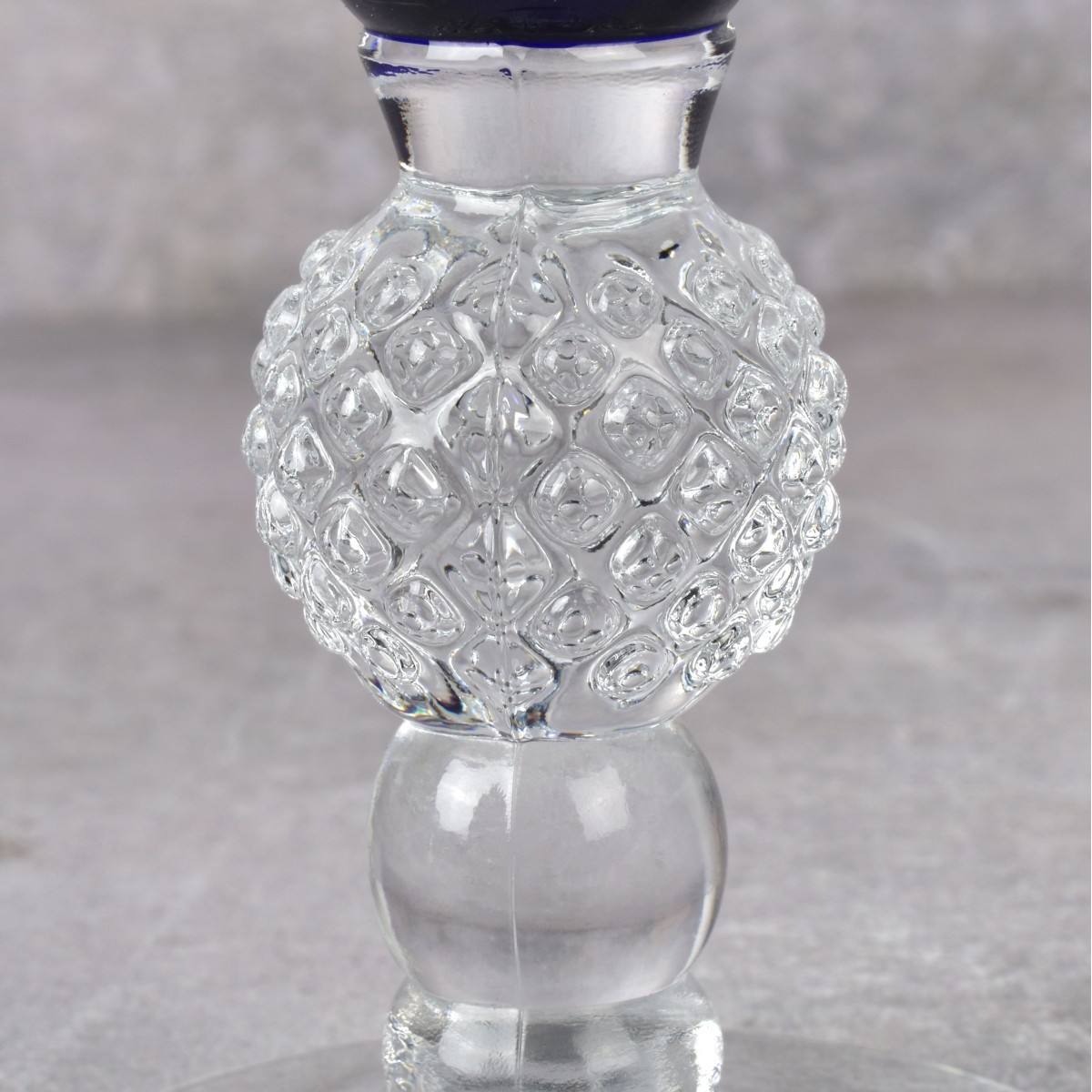Morgantown Ritz Blue (Colbalt) Golf Ball Stemware