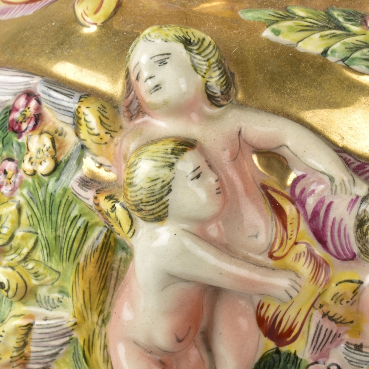 Pair of Vintage Italian Capodimonte Lamps