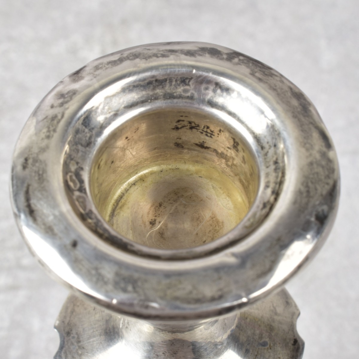 Pair of Weight Sterling Silver Candlesticks