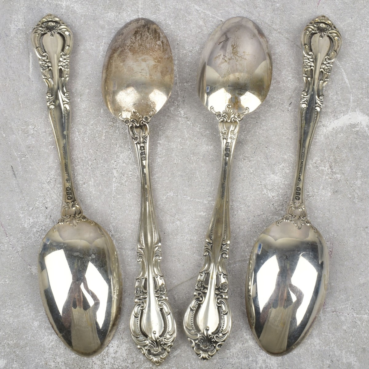 Gorham "La Scala" Sterling Silver Serving Spoons