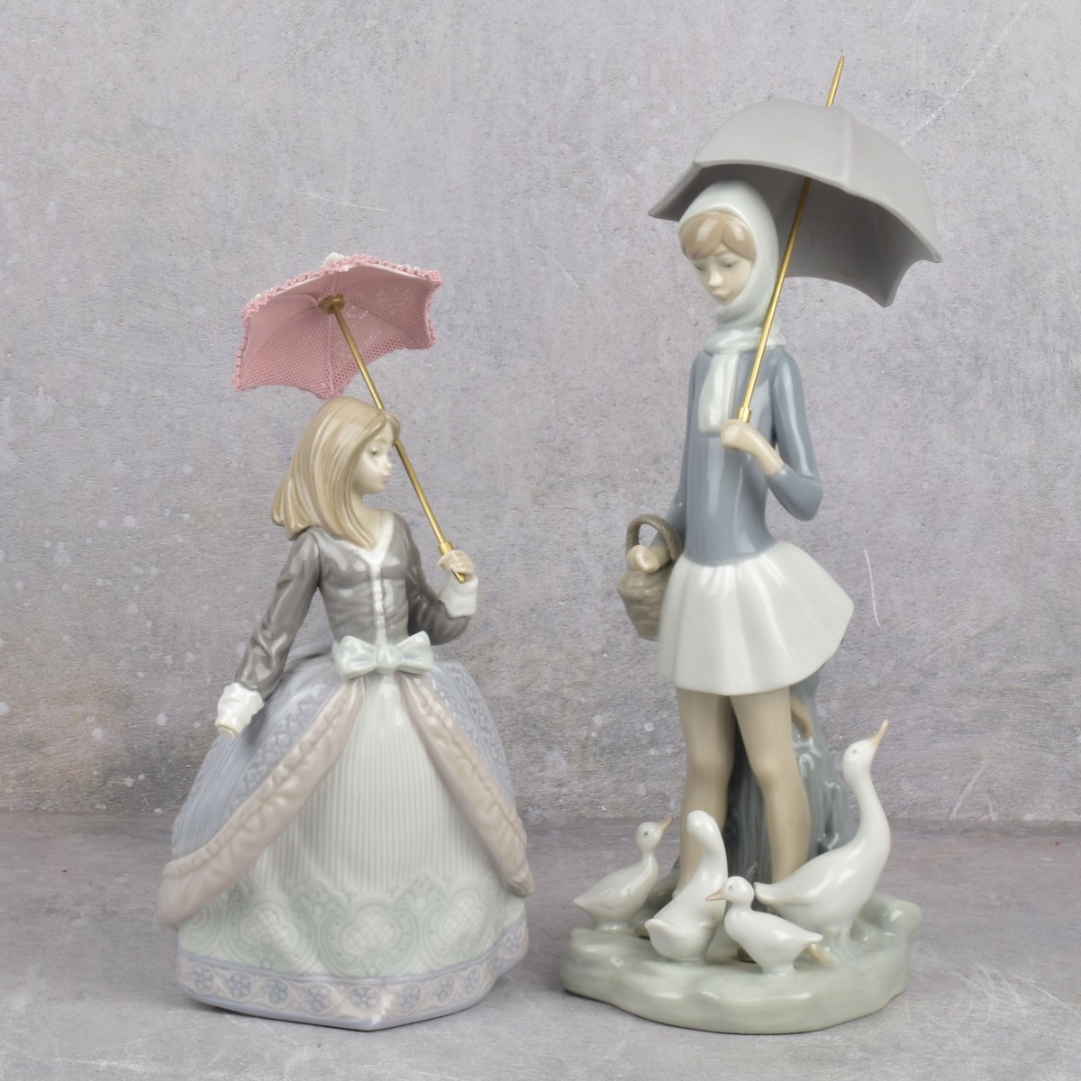 Lladro Glazed Porcelain Figurines