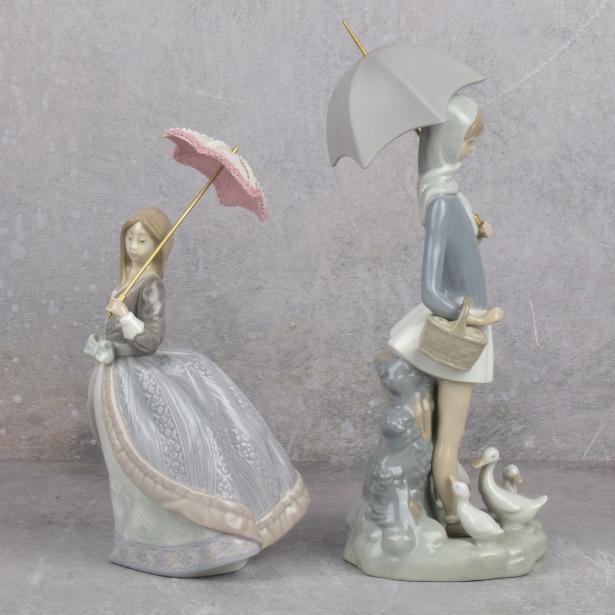 Lladro Glazed Porcelain Figurines