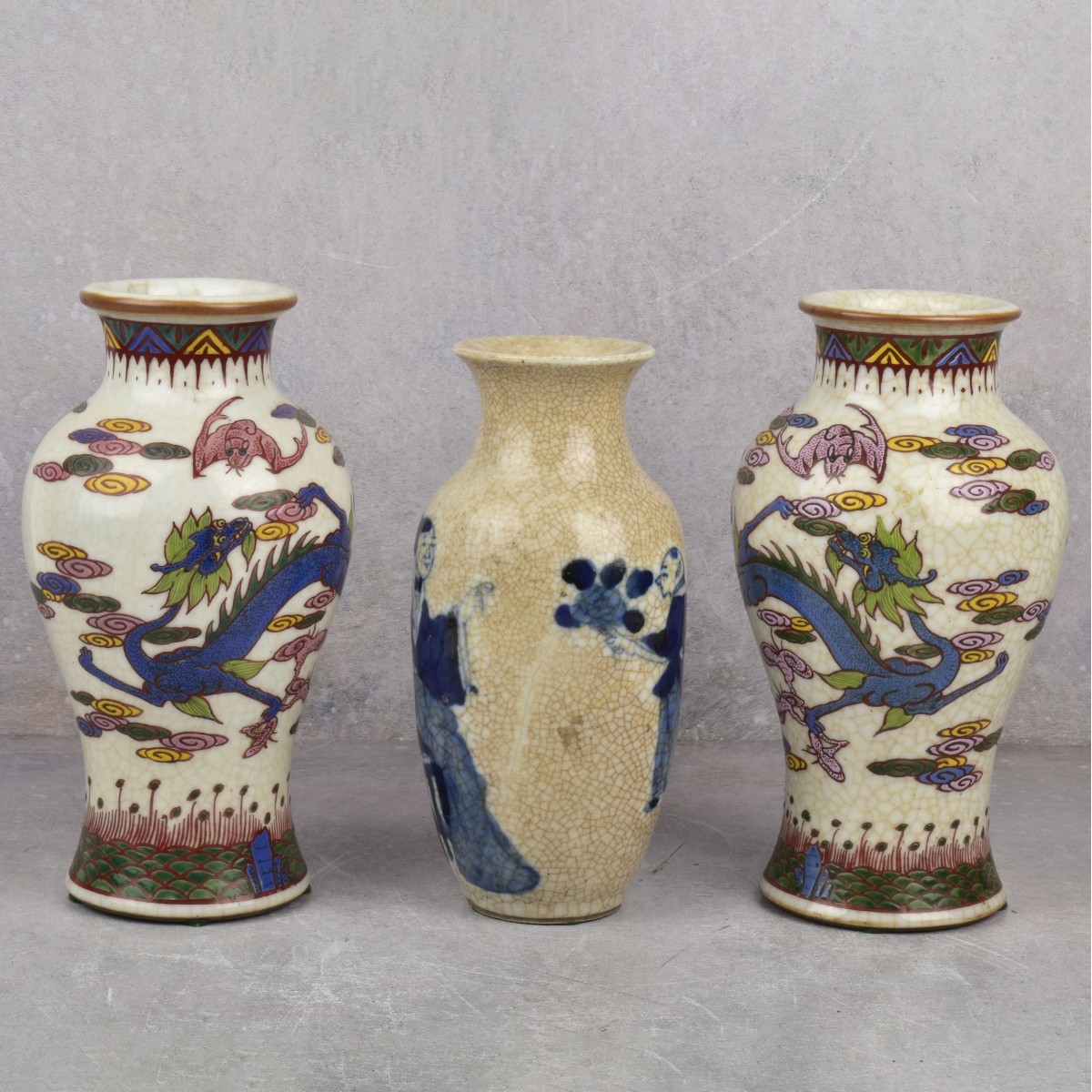 Chinese Hand Painted Porcelain Vases