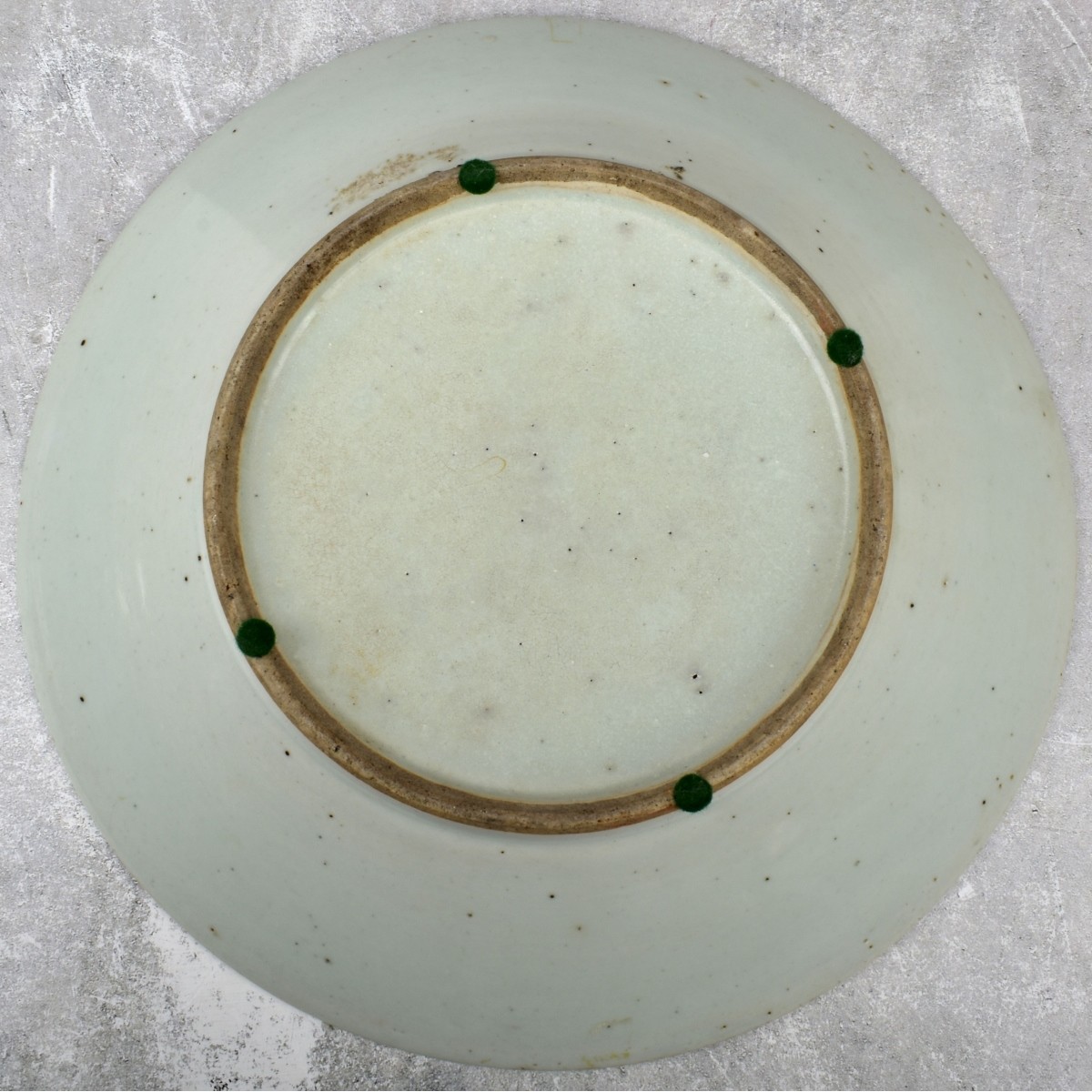 Antique Chinese Famille Verte Porcelain Charger