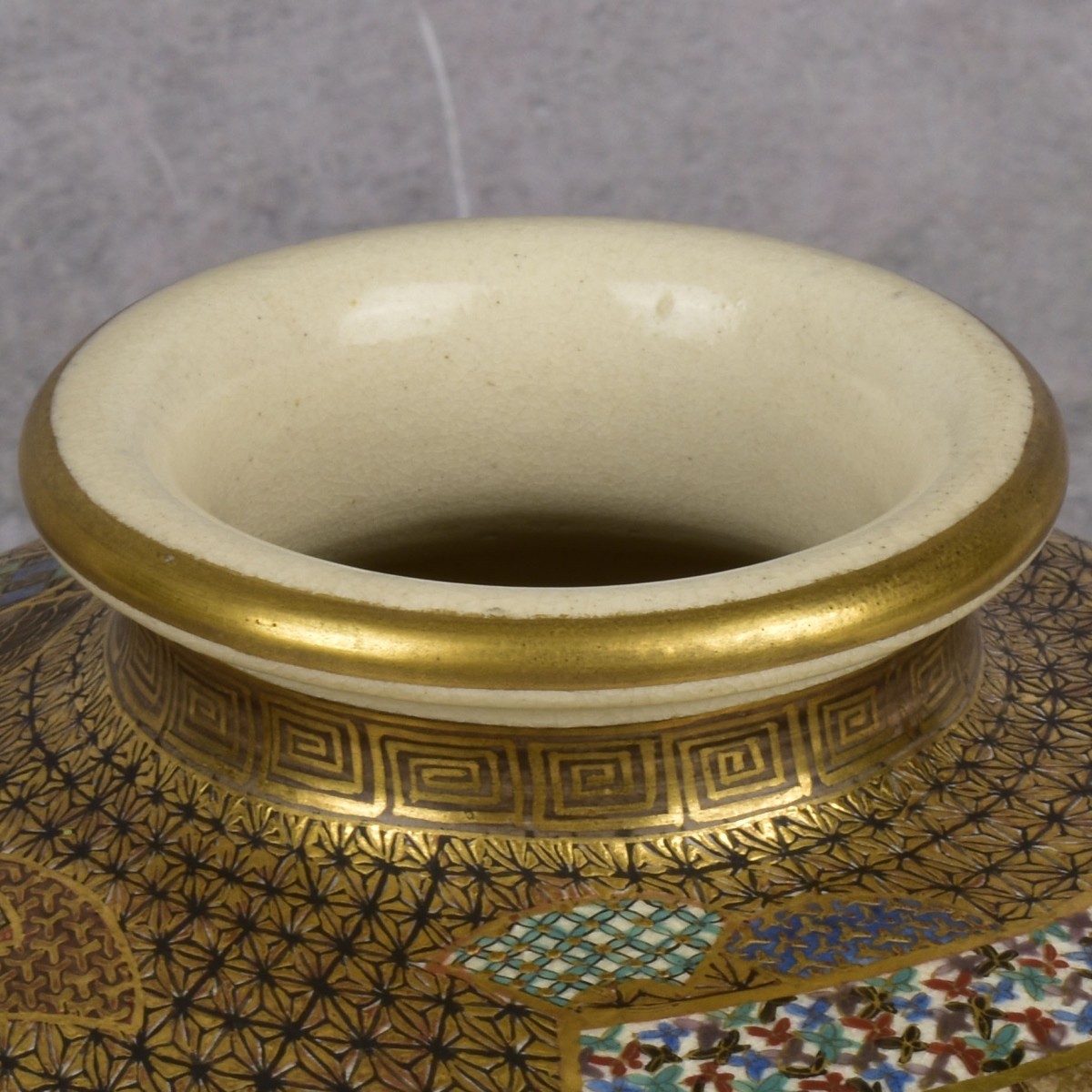 Ryozan Okamoto Japanese Satsuma Ceramic Vases