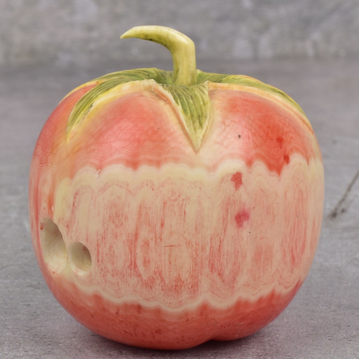 Antique Chinese Carved Apple Figurine