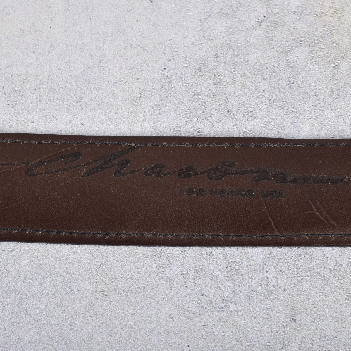 Leather Belts/Sterling & Gold Buckles