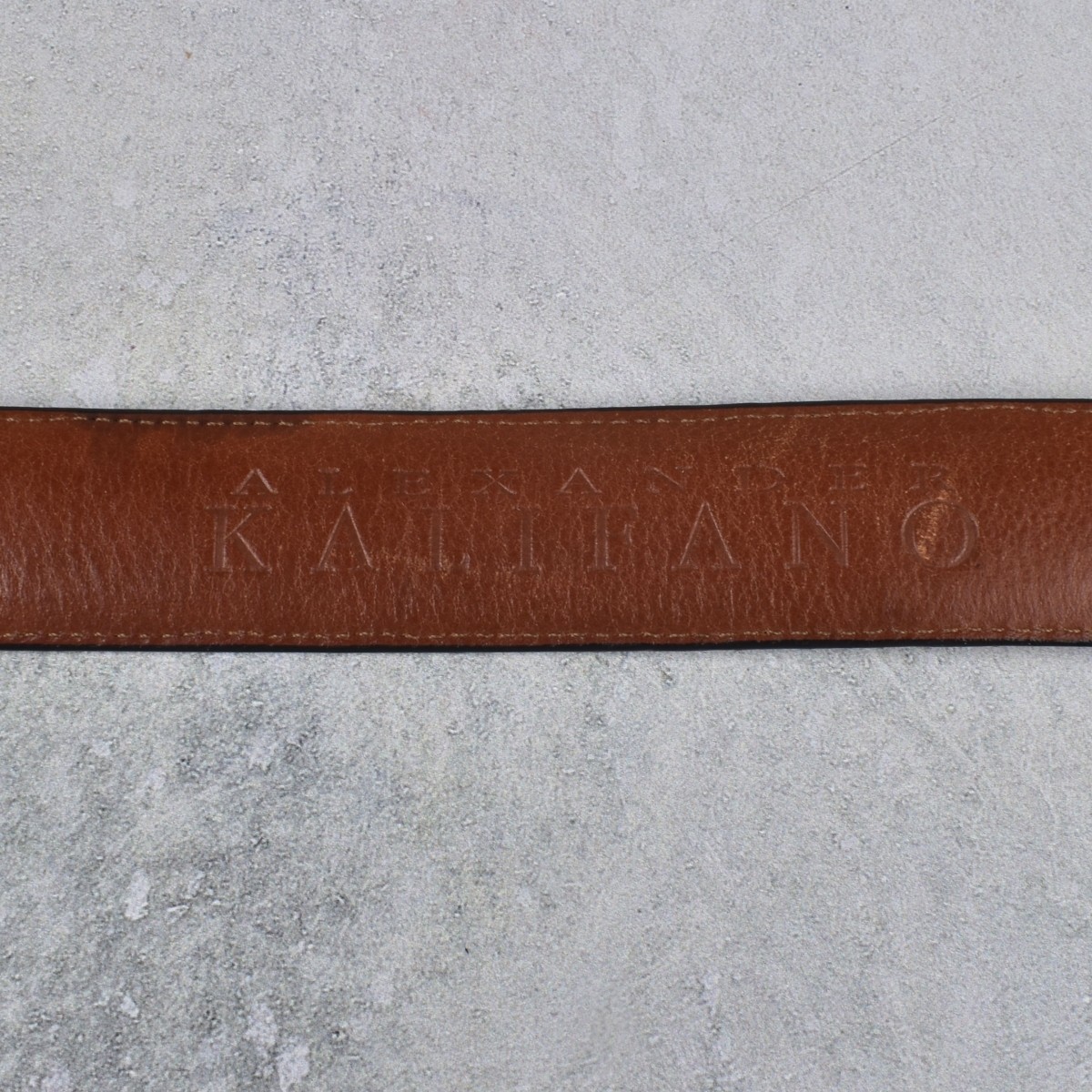 Leather Belts with Sterling Silver Buckles