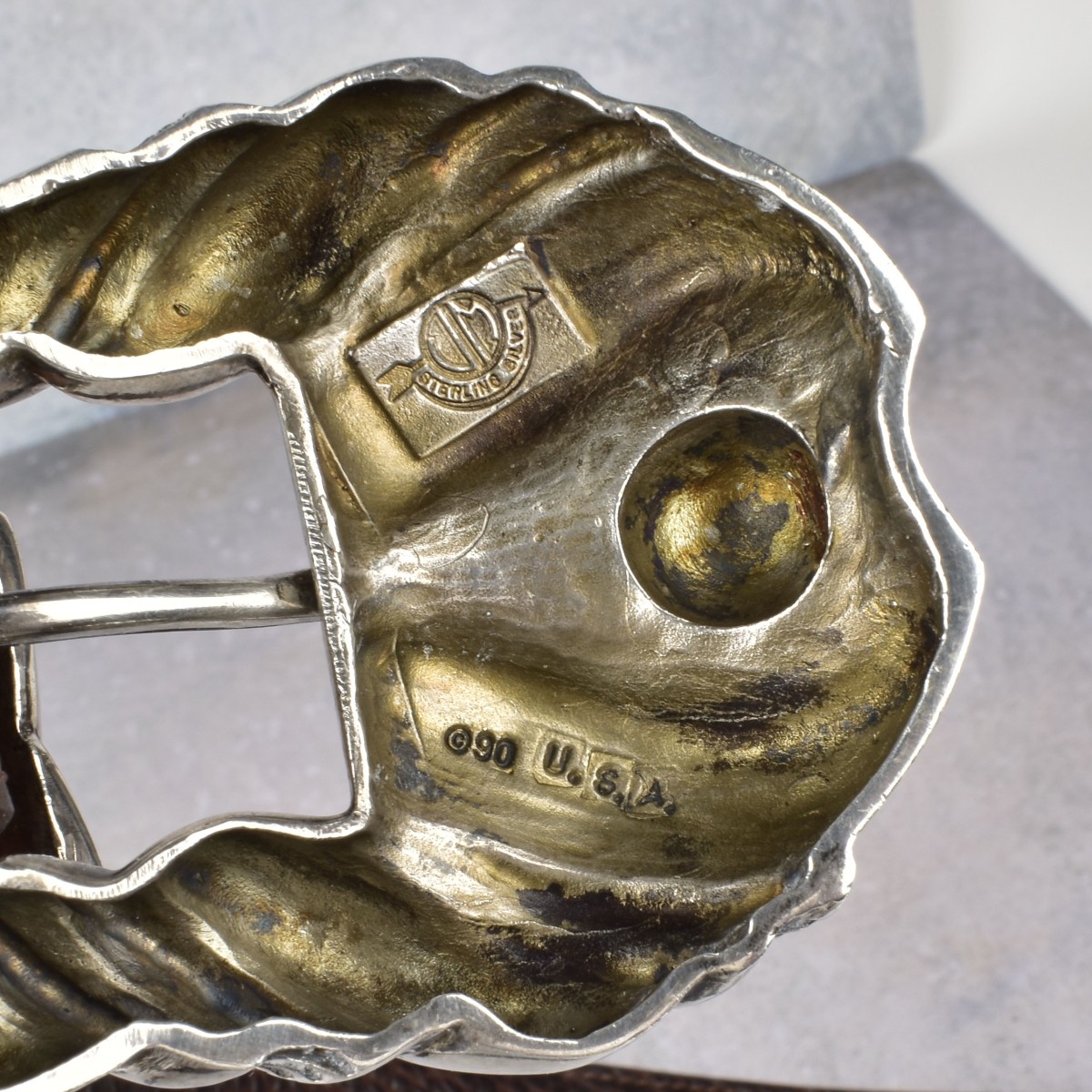 Leather Belts with Sterling Silver Buckles