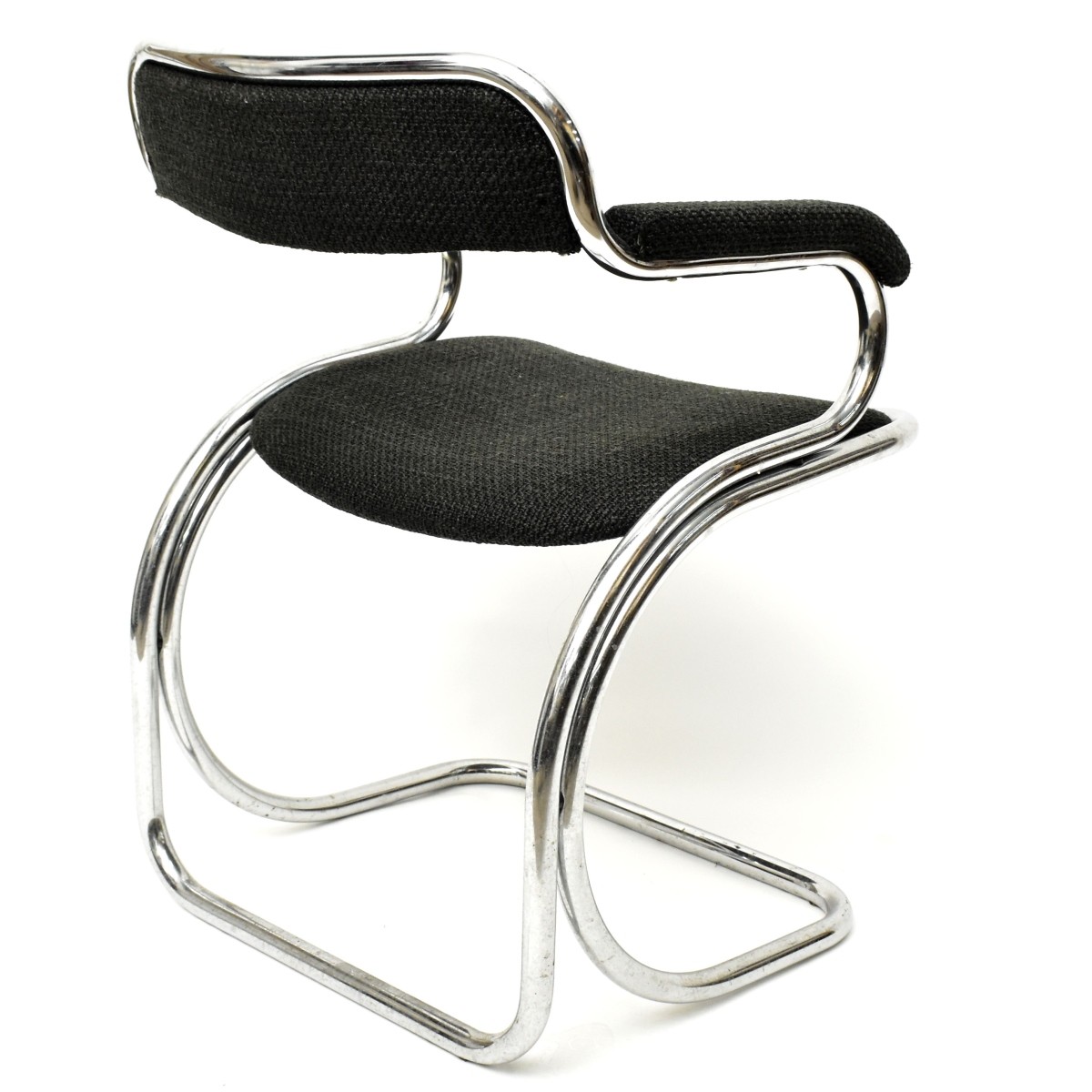 Chrome and Fabric Chairs