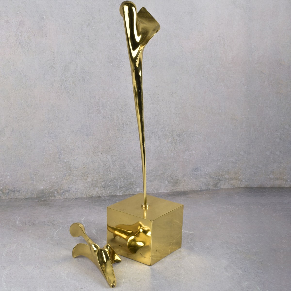 Ben Avivi Zion Abstract Gold Plated Bronze