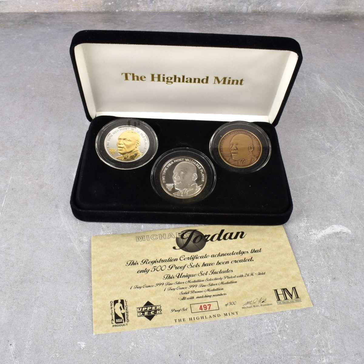 Michael Jordan 5-Time NBA MVP Silver & Bronze Set