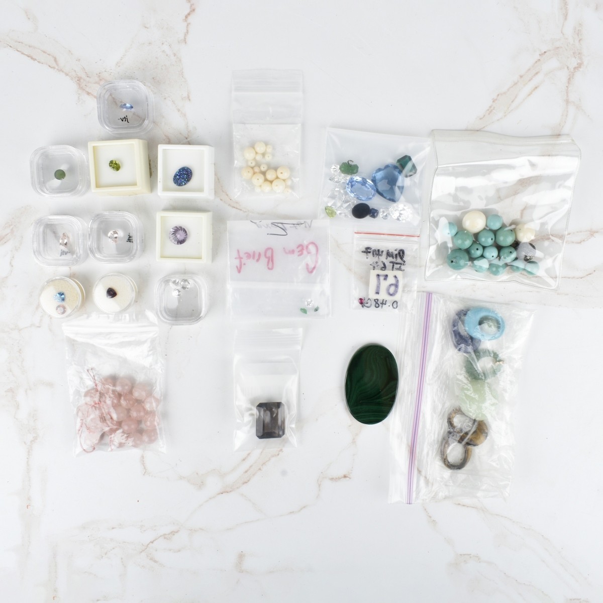 Large Lot of Hard Stone and Gem Stones