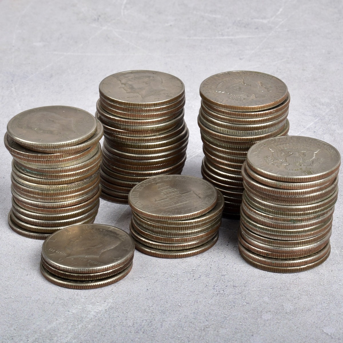US Kennedy Silver-clad Half Dollar Coins