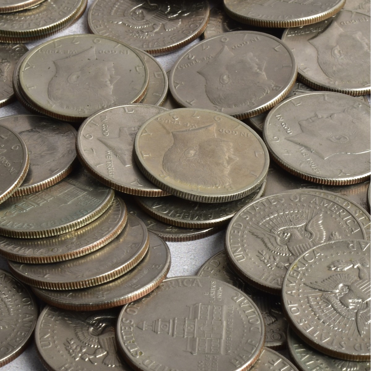 US Kennedy Silver-clad Half Dollar Coins