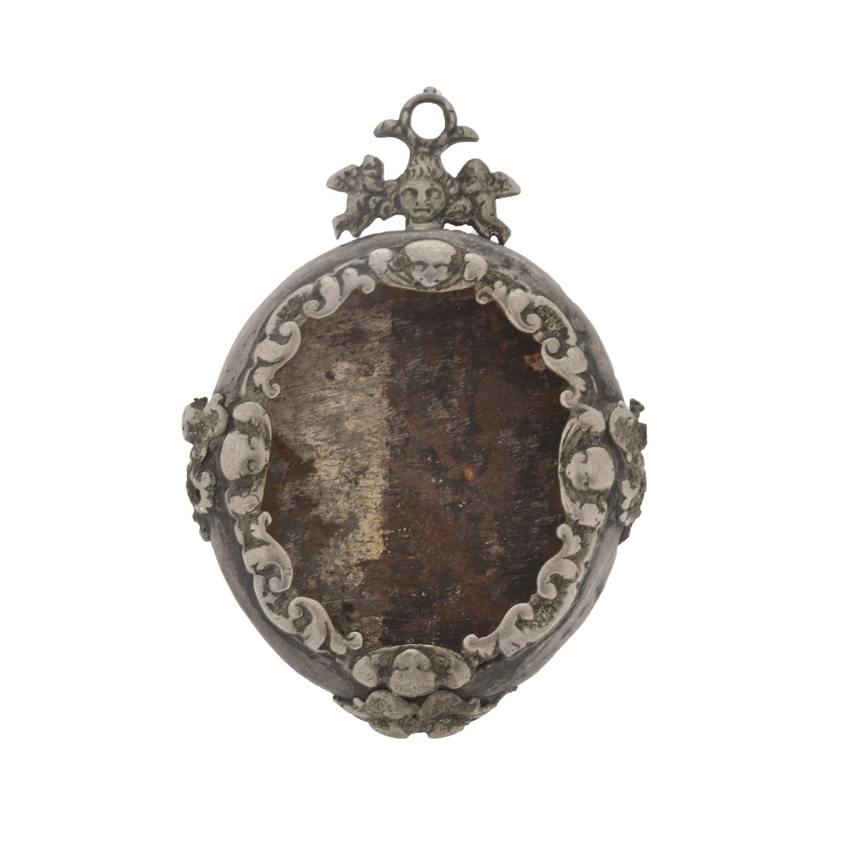 18/19th Spanish Silver Reliquary Pendant