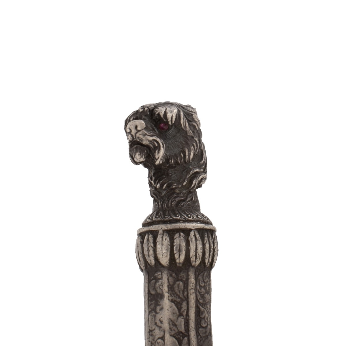 18/19th C Spanish Colonial Silver Pendant & Figure