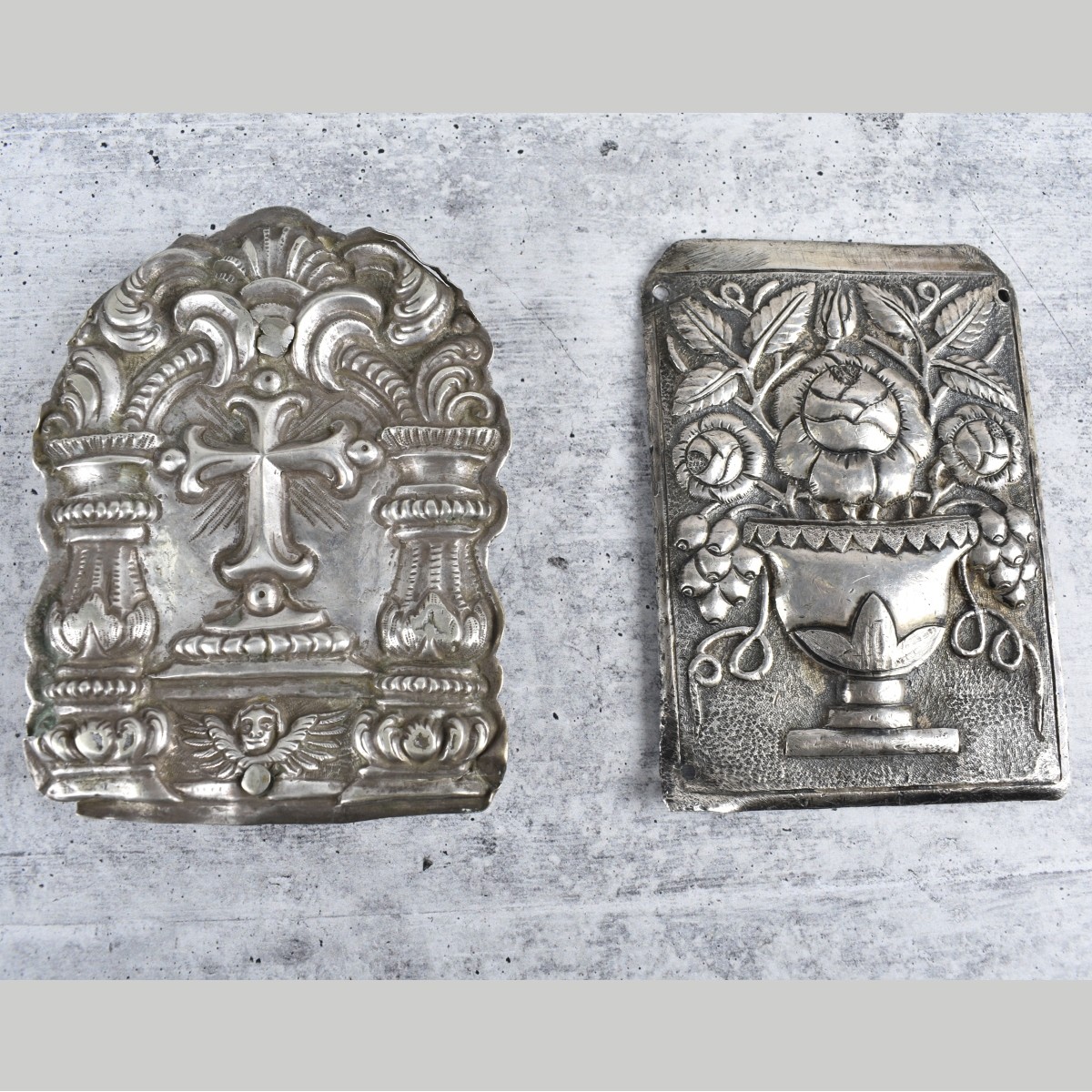 18/19th C Spanish Colonial Silver Ornaments