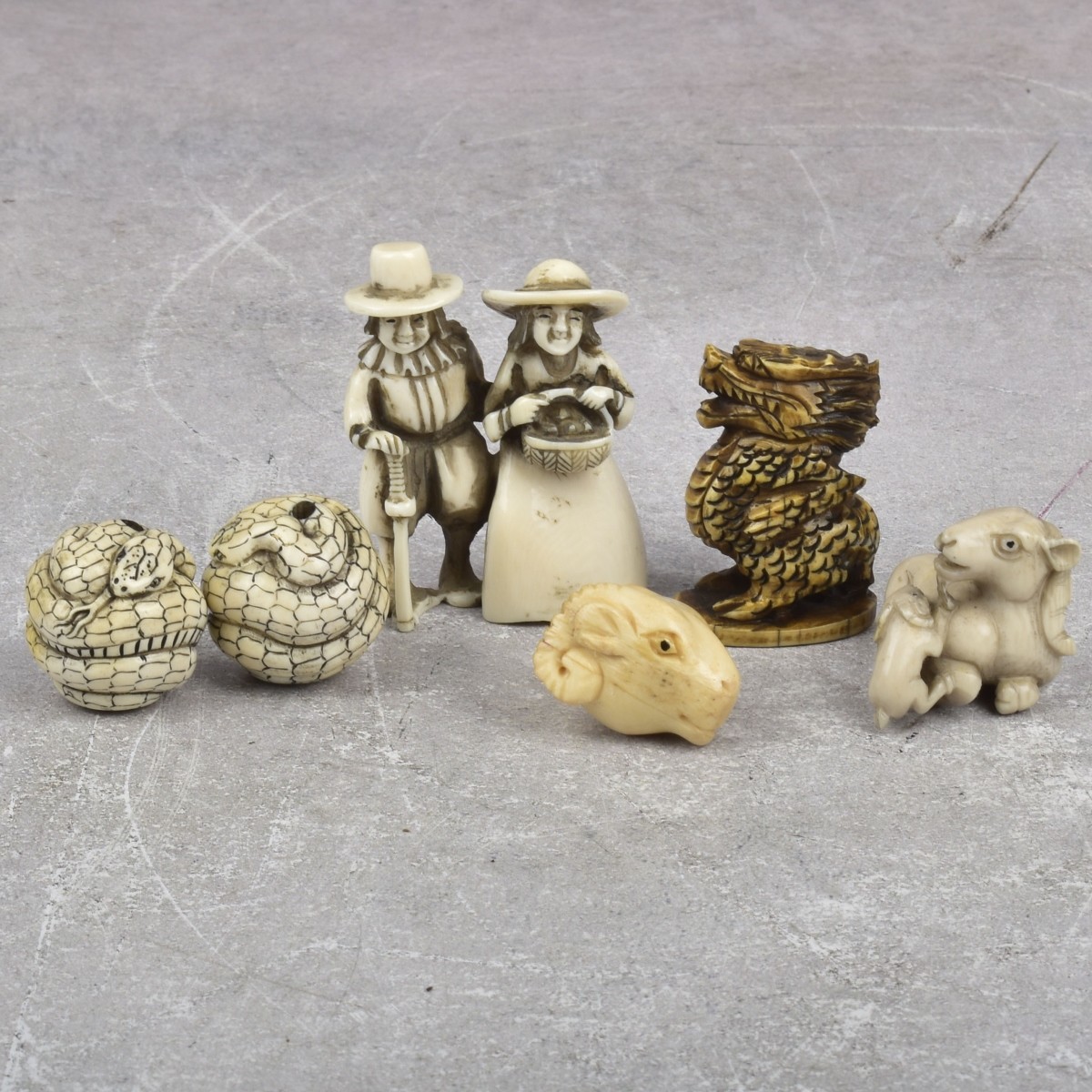 Antique Japanese Carved Netsuke's