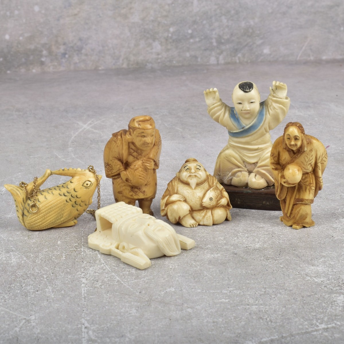 Antique Japanese Carved Figures