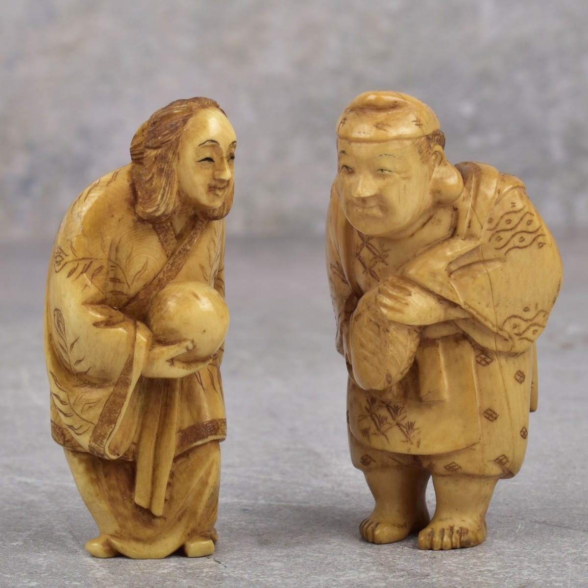 Antique Japanese Carved Figures