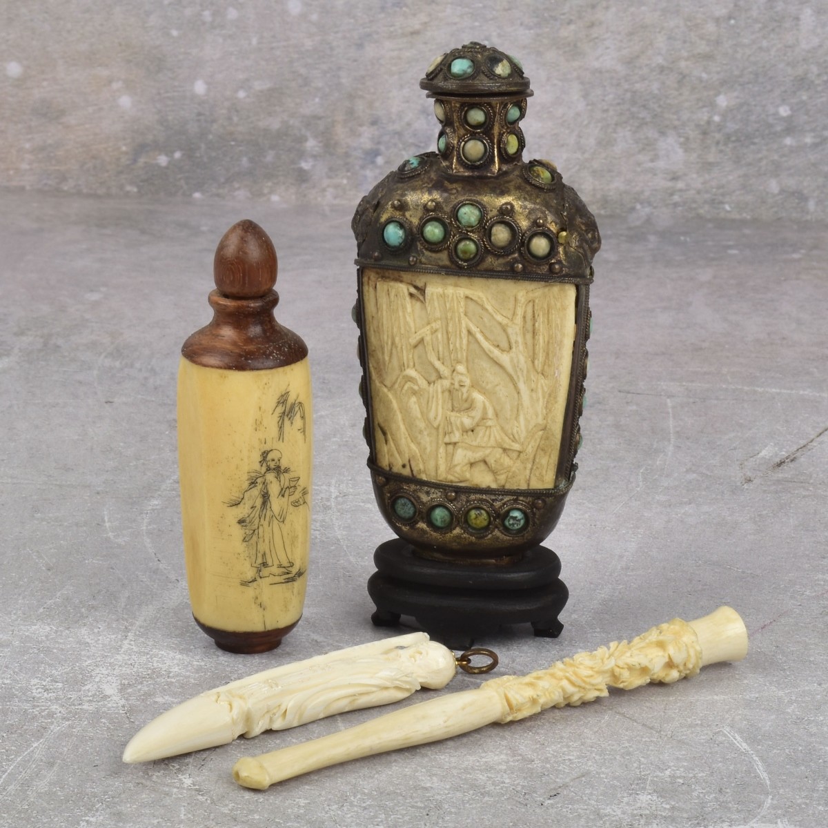 Antique Carved Asian Items