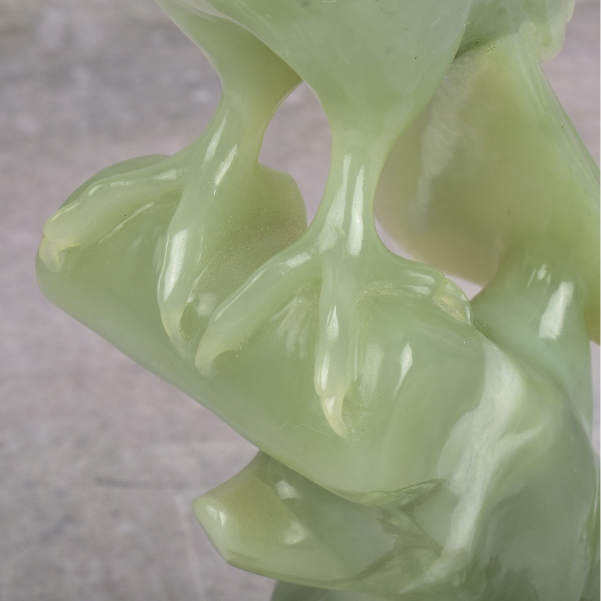 Chinese Carved Jade Serpentine Birds