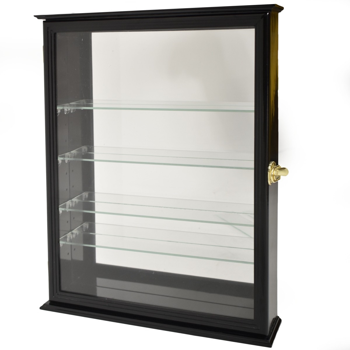 Hanging Black Painted Wood Cabinet