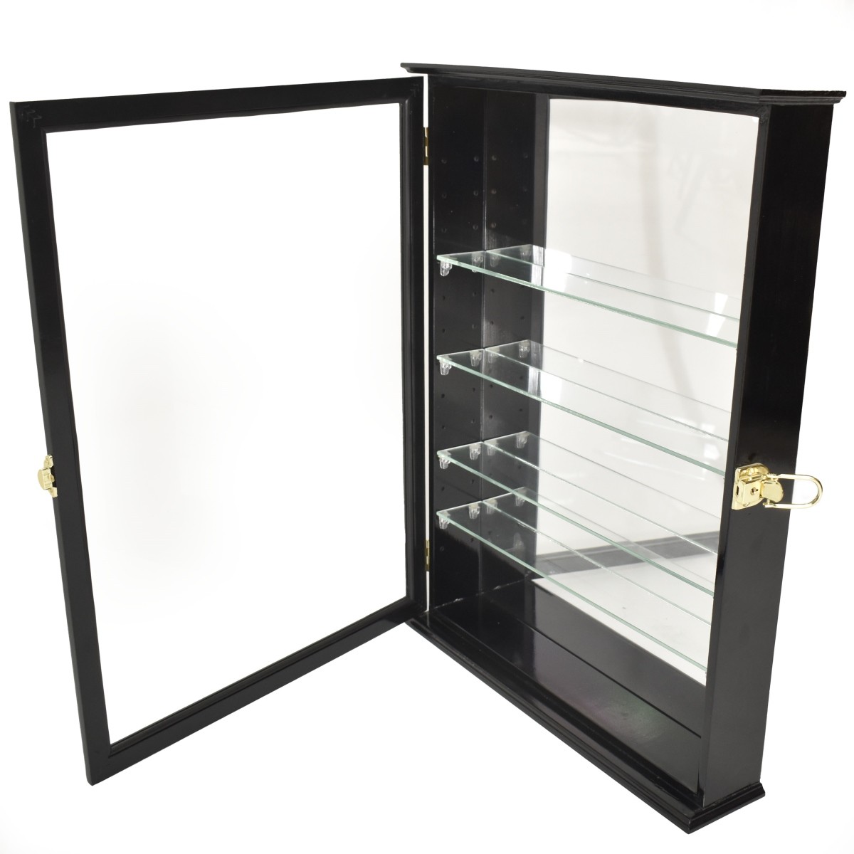 Hanging Black Painted Wood Cabinet