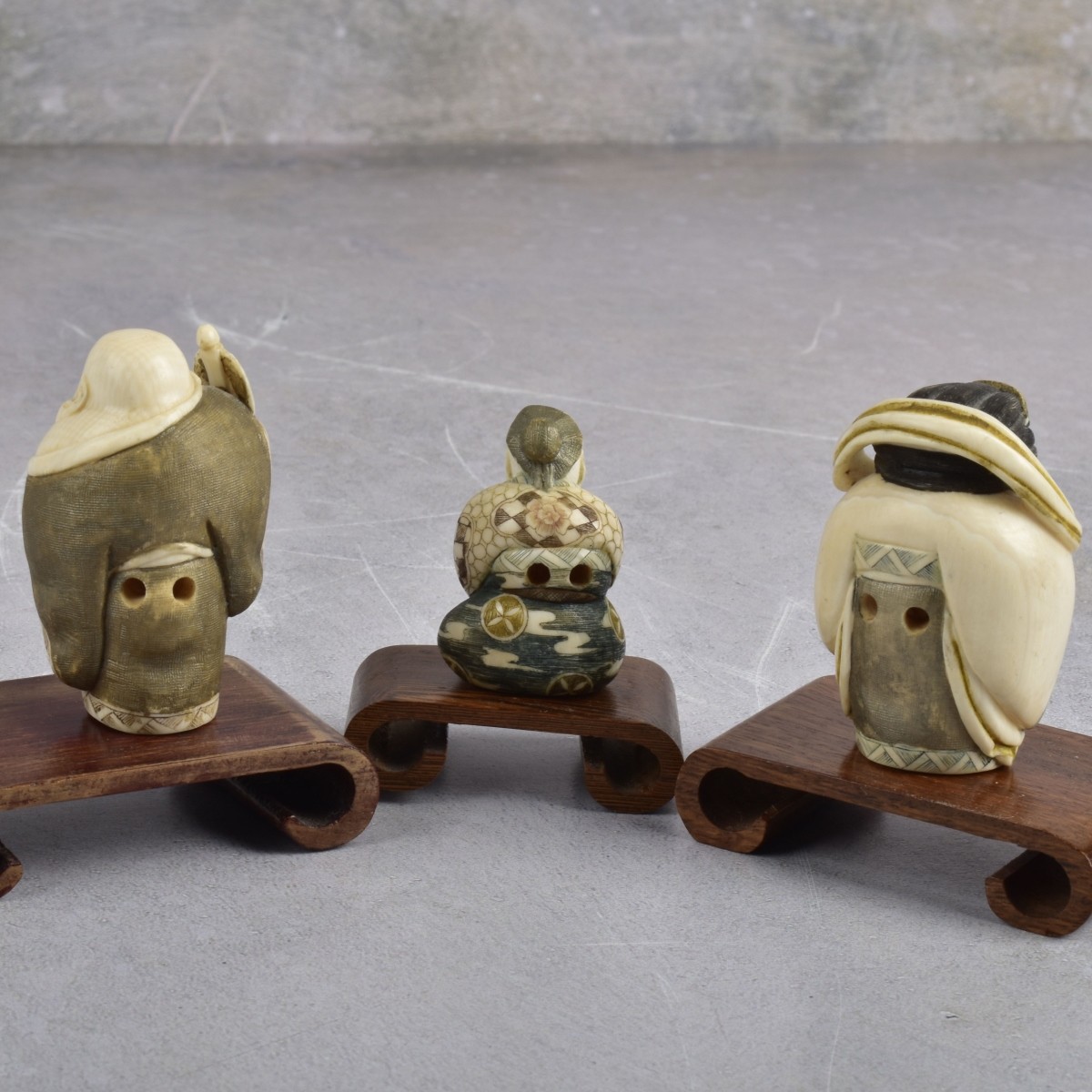 Japanese Carved Polychrome Netsuke's