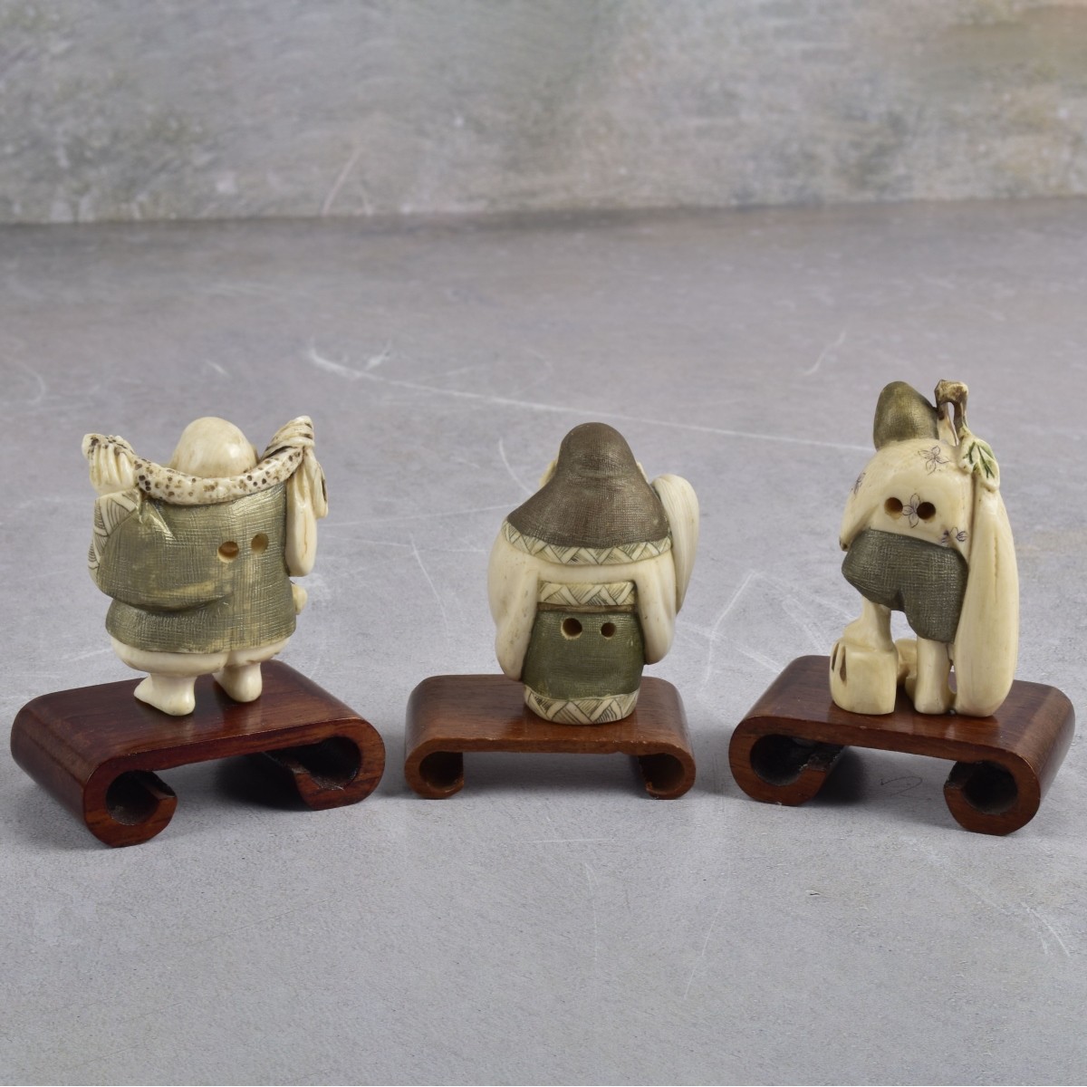Japanese Carved Polychrome Netsuke's