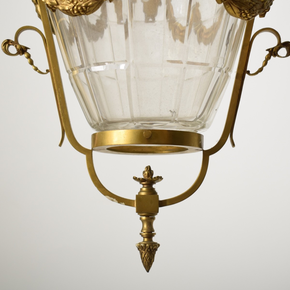 19/20th C. Empire Style Bronze Lantern