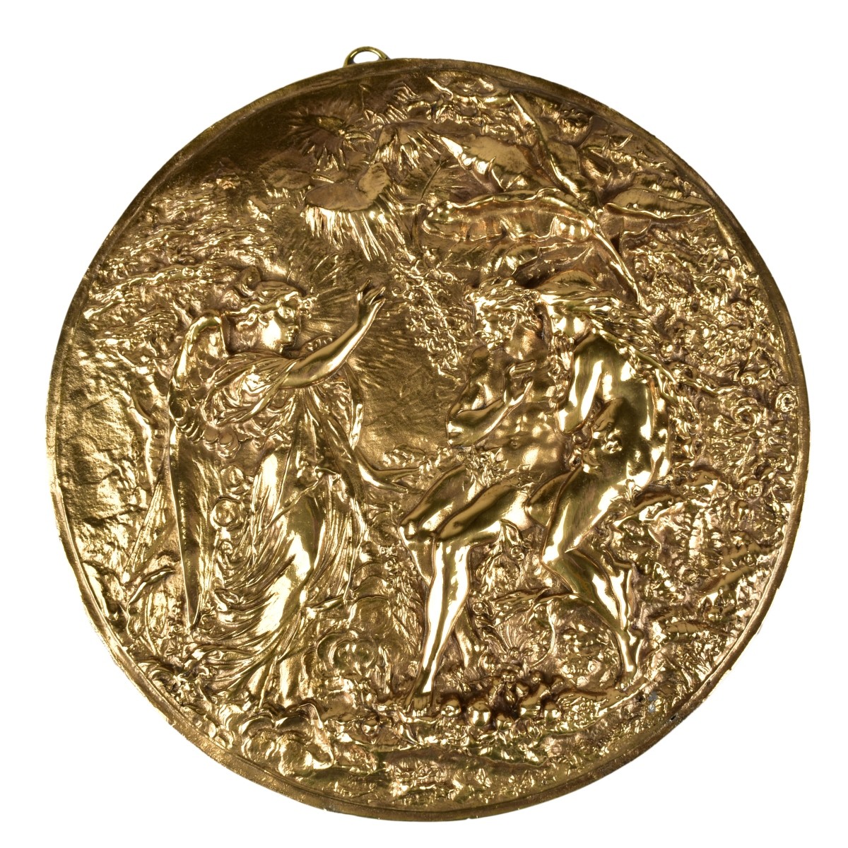Antique Neoclassical Style Bronze Relief Plaque