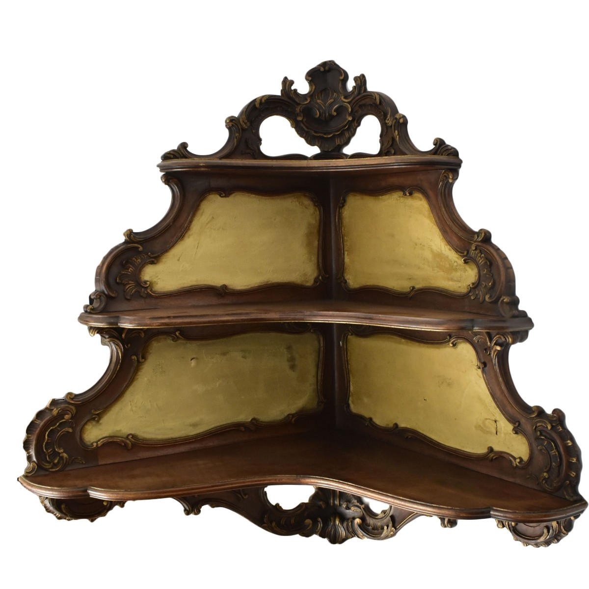 Antique English Corner Shelf