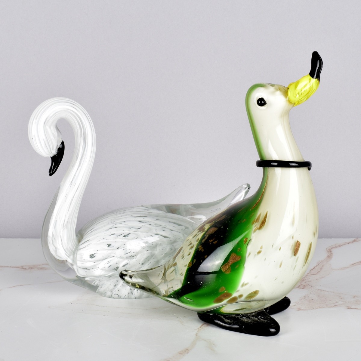 Italian Art Glass Birds
