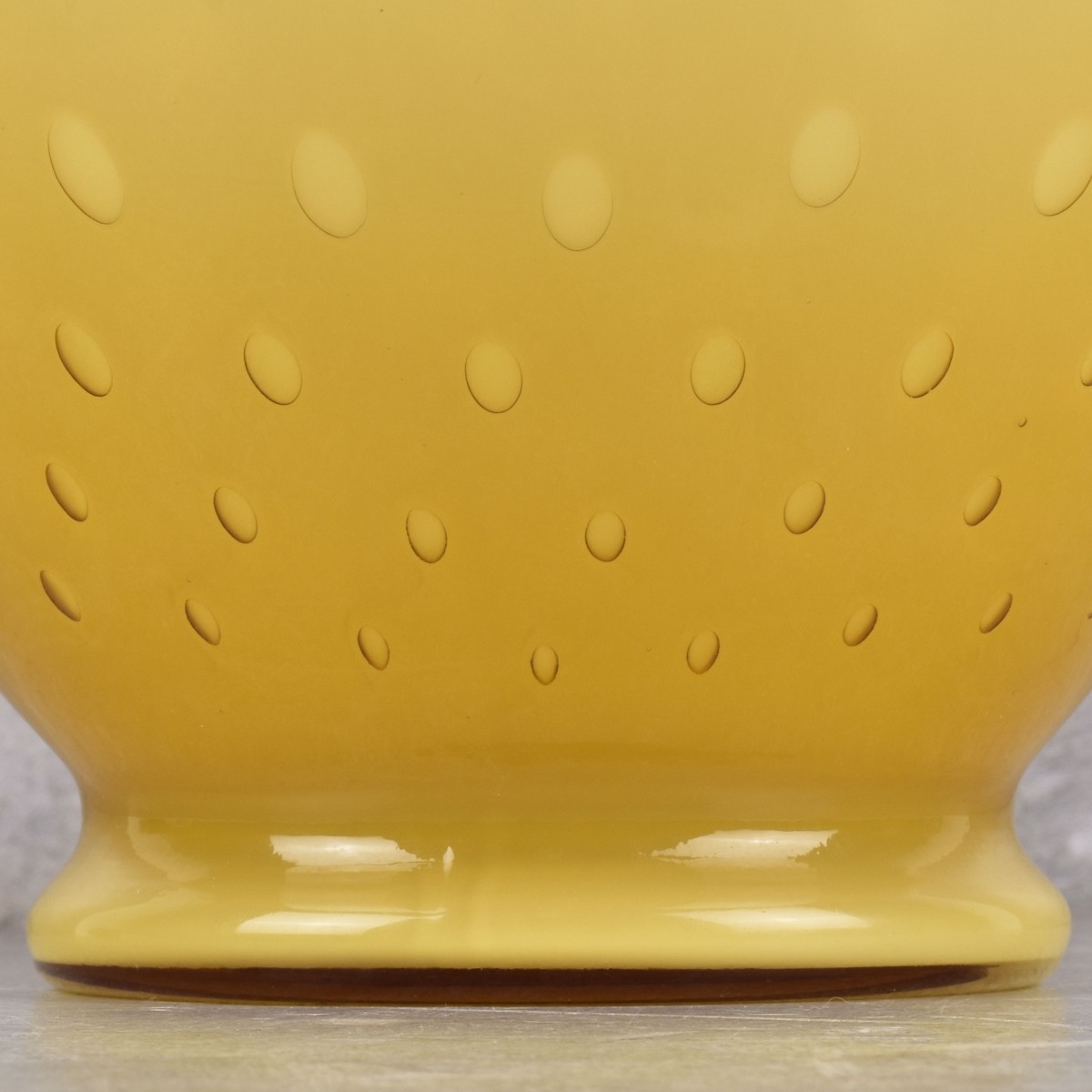 Fenton Art Glass Vase-Honey to Case White