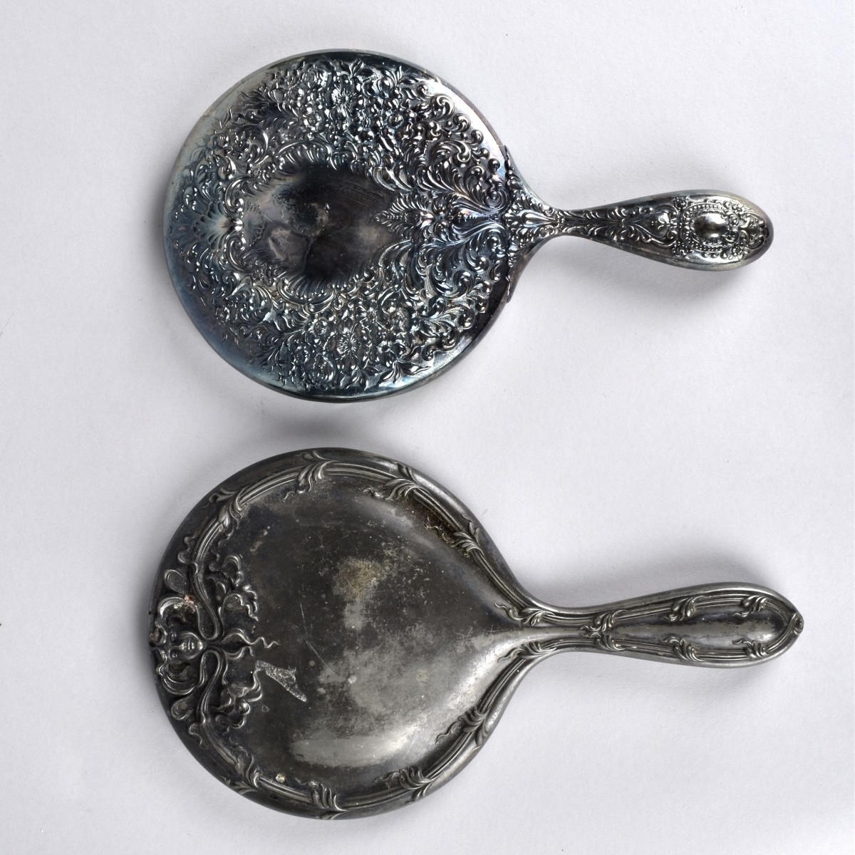 Seven Silver Plate Vanity Items