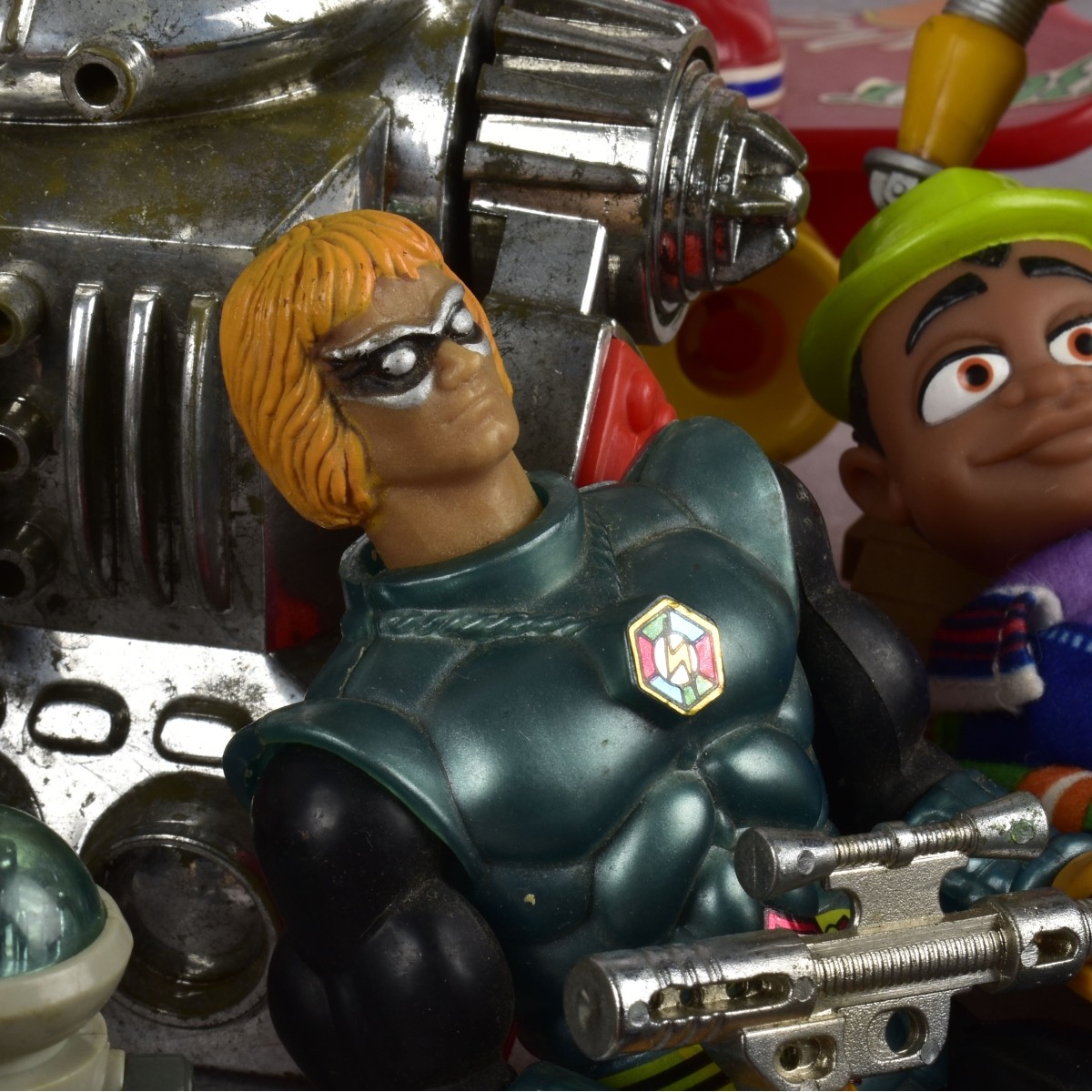 Vintage Box Lot of Toys and Memorabilia