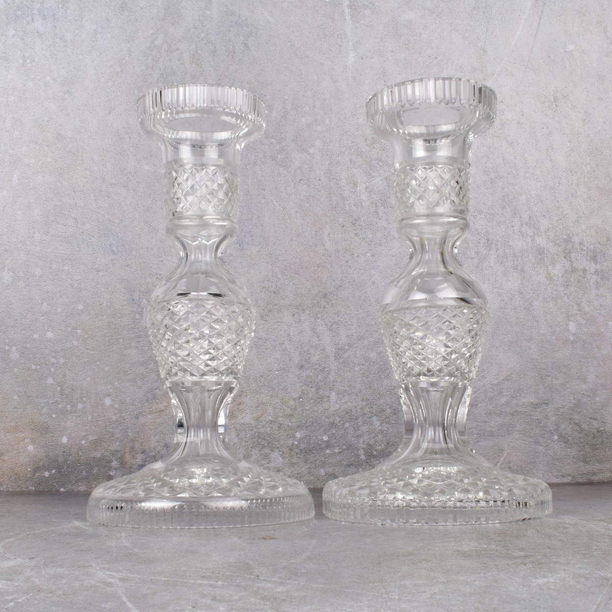 Waterford Crystal "Alana" Pattern Candlesticks