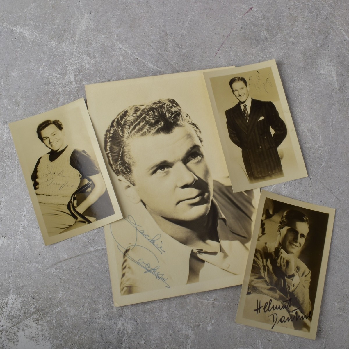 Collection of Vintage Movie Actors Photographs