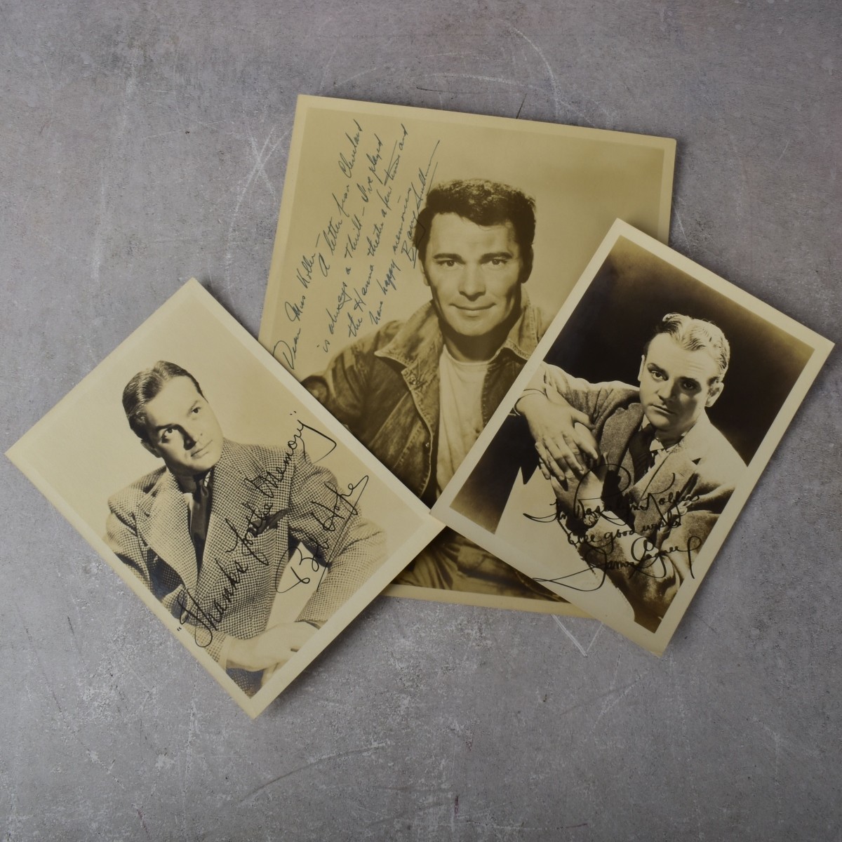 Collection of Vintage Movie Actors Photographs