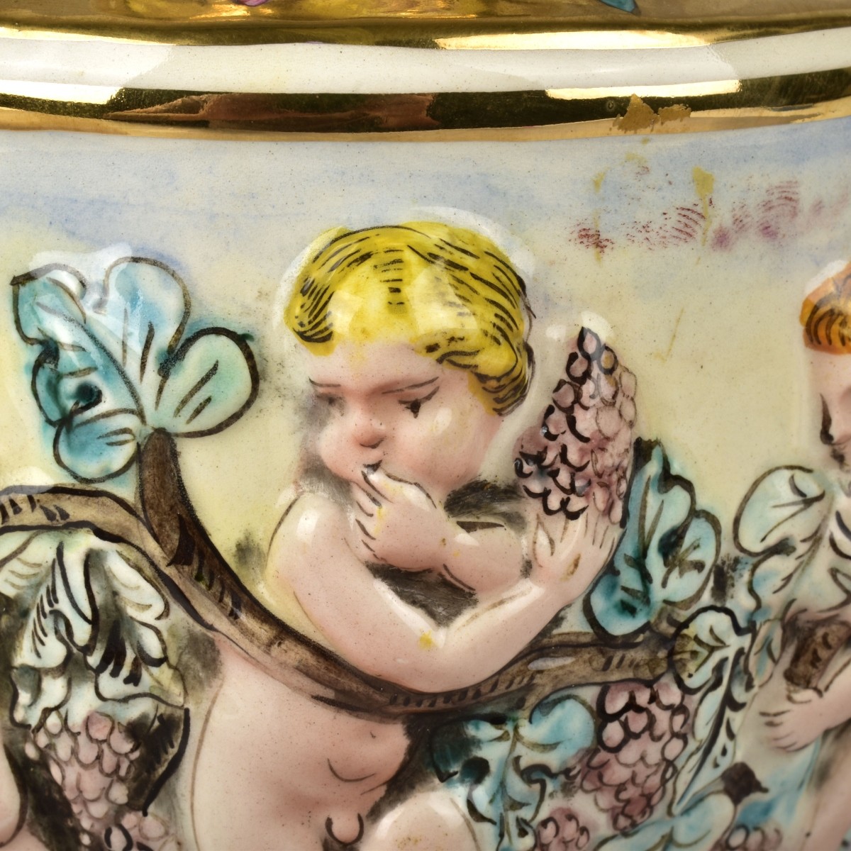 Pair of Vintage Italian Capodimonte Vases