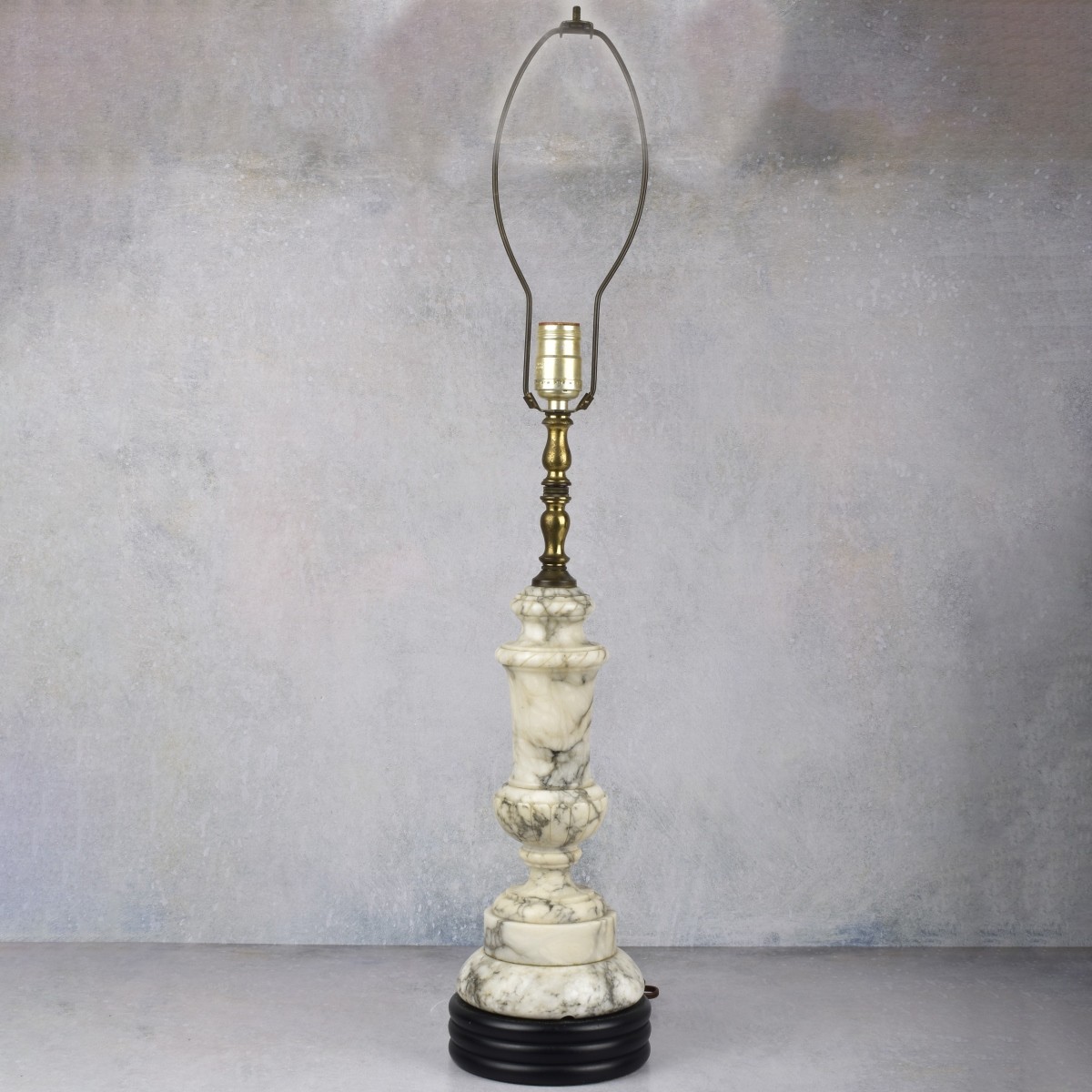 Vintage Carrera Marble Table Lamps